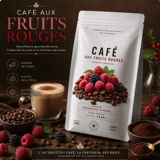Sachet Café aux fruits rouges