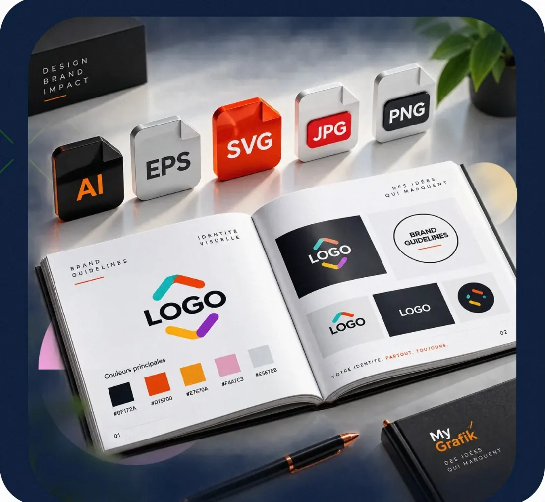 Fichiers de logo aux formats AI, EPS, SVG, JPG et PNG